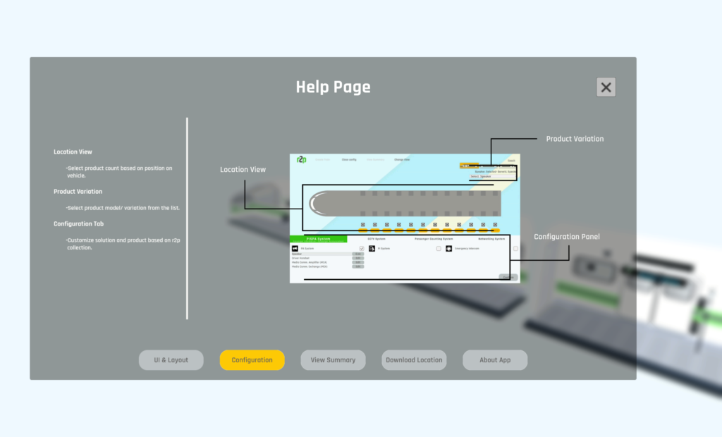 Interactive Application Demo UI